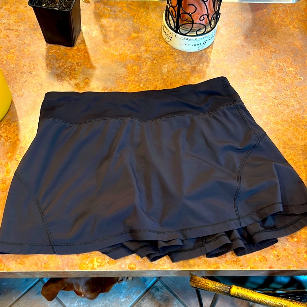 Black Lululemon Tennis Skort